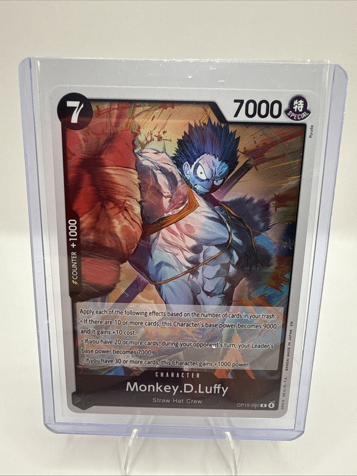 Monkey.D.Luffy OP15-092 Adventure on Kami's Island Foil English One Piece NM