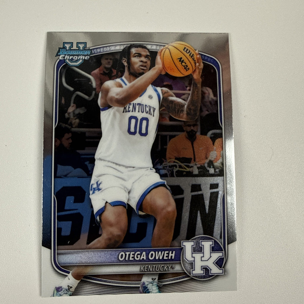 2025-26 Bowman University Chrome Otega Oweh Base Kentucky