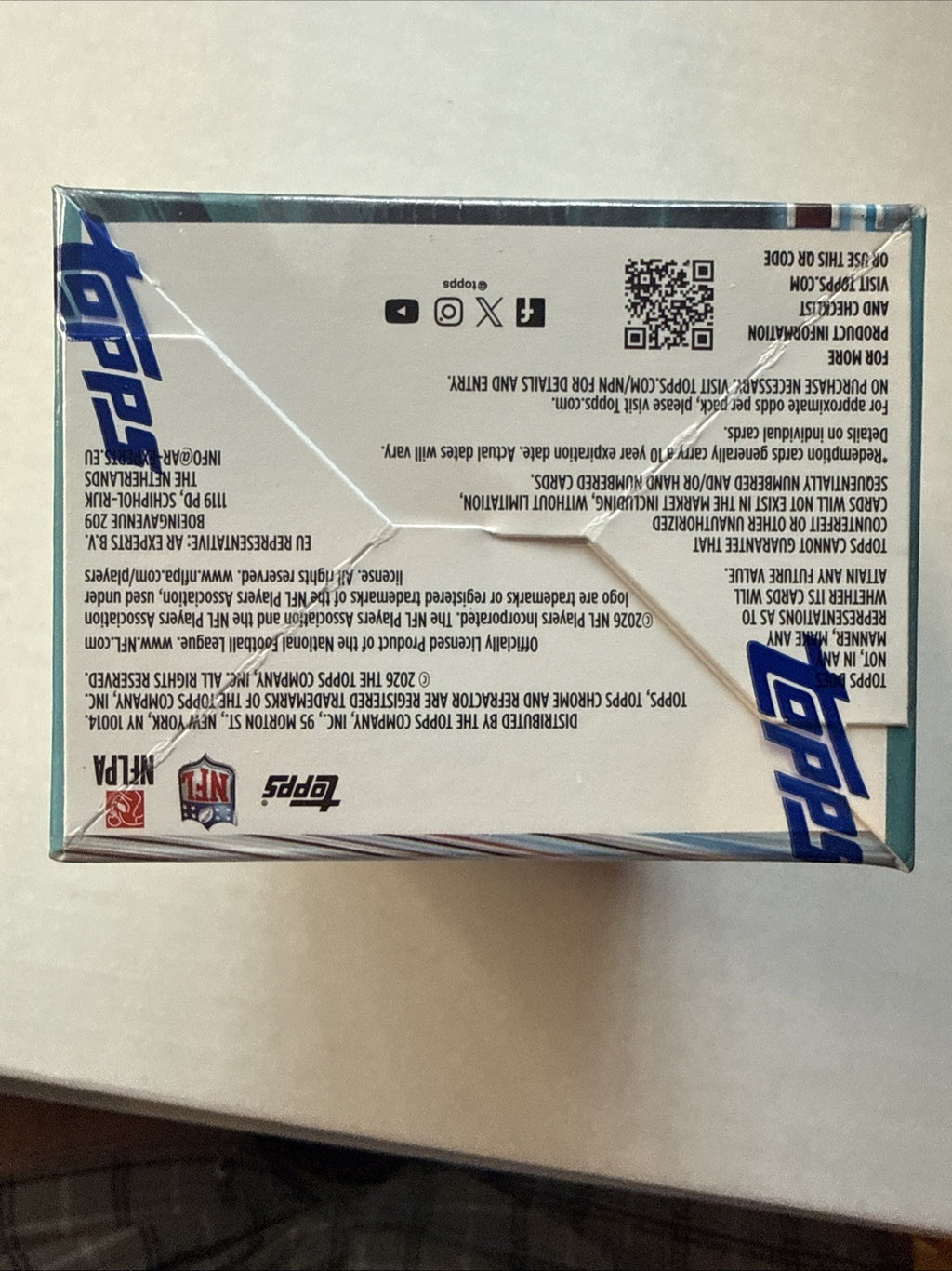 2025 Topps Chrome NFL Value Box - Factory Sealed In-Hand, Blaster Box