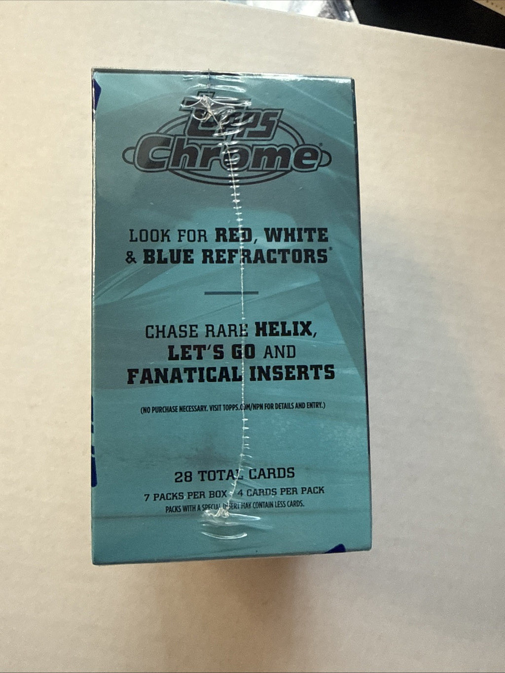 2025 Topps Chrome NFL Value Box - Factory Sealed In-Hand, Blaster Box
