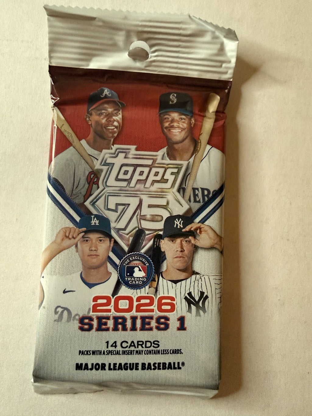 (1) 2026 Topps Series 1 Baseball MLB Factory Sealed Pack From Box 14 Card Pack