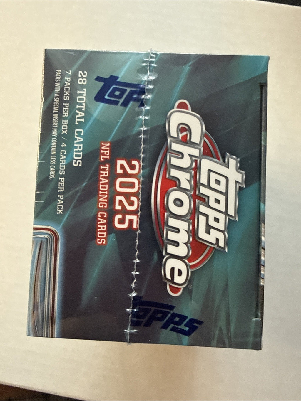 2025 Topps Chrome NFL Value Box - Factory Sealed In-Hand, Blaster Box