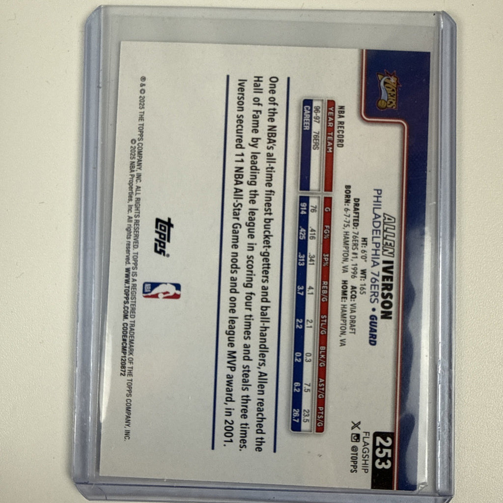 2025-26 Topps - Allen Iverson #253 Topps Foilboard